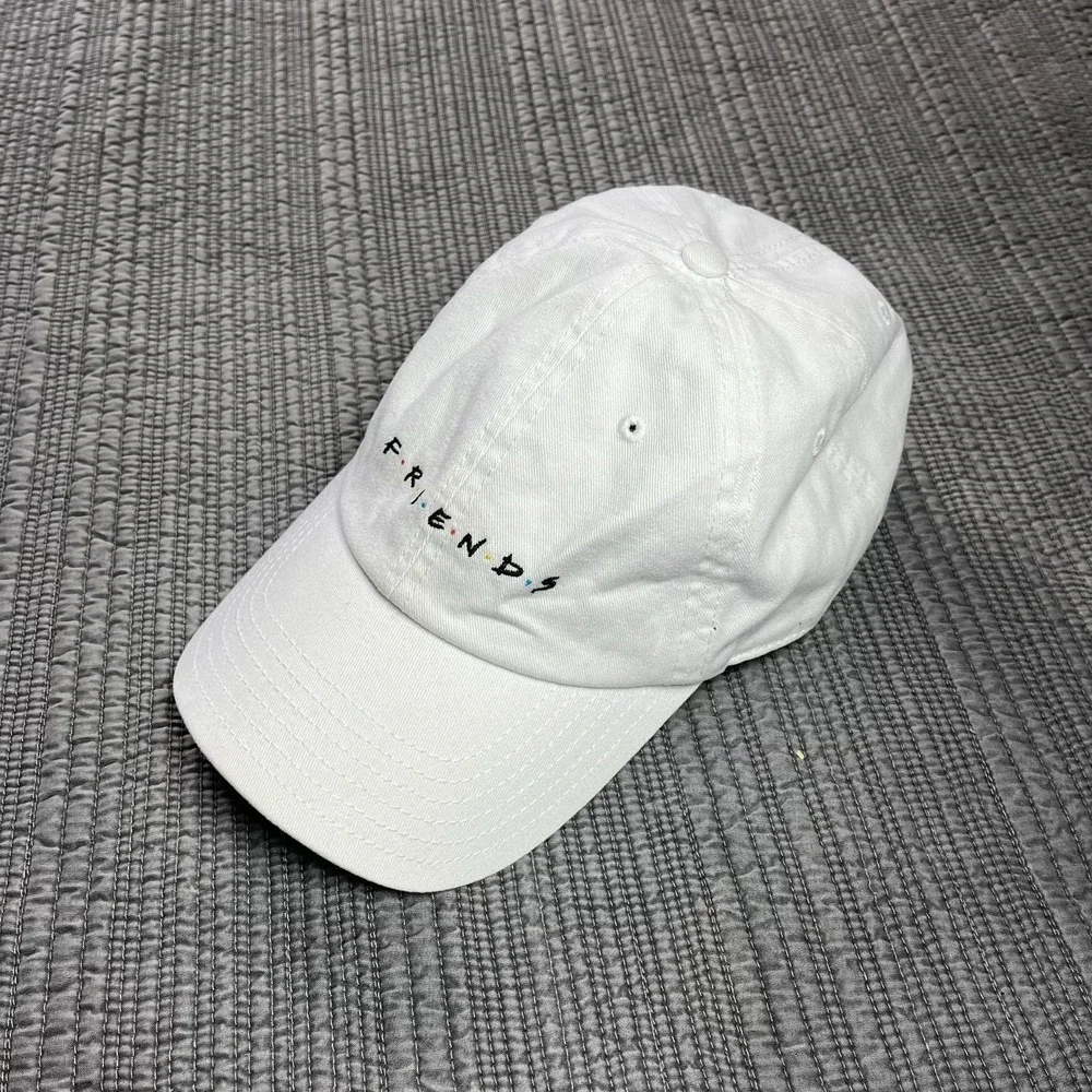 Friends TV Series Hat Cap White Adjustable Strapback Warner Bros Sitcom